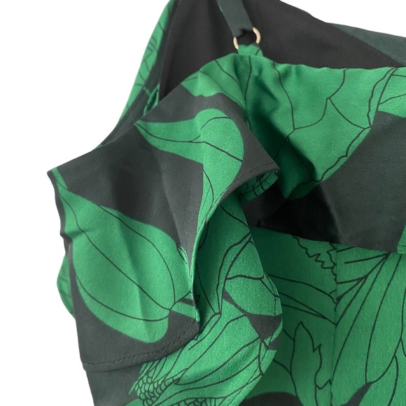 Marciano Emerald Green-Black Cold-Shoulder Crop Top - Size XS - Picture 10 of 12